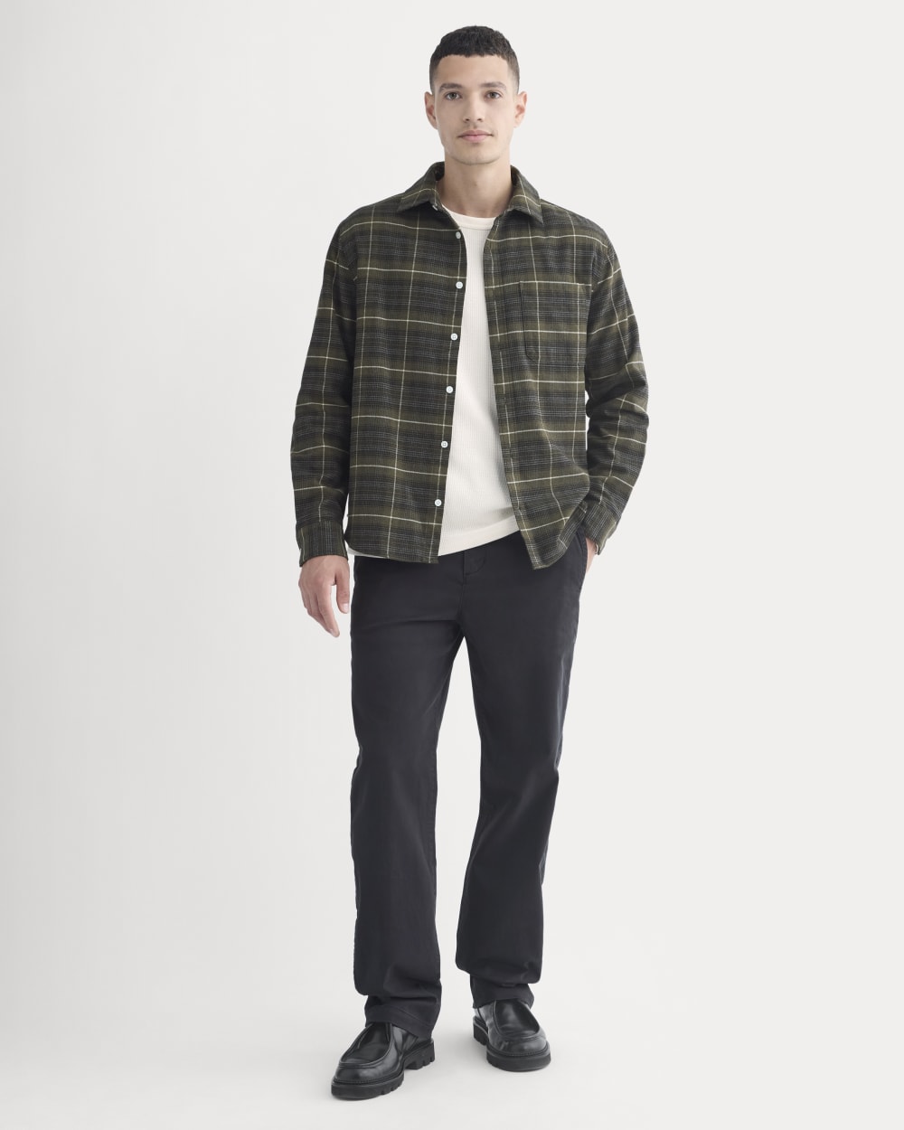 Brushed Flannel Shirt | Heather Beech - Image 3