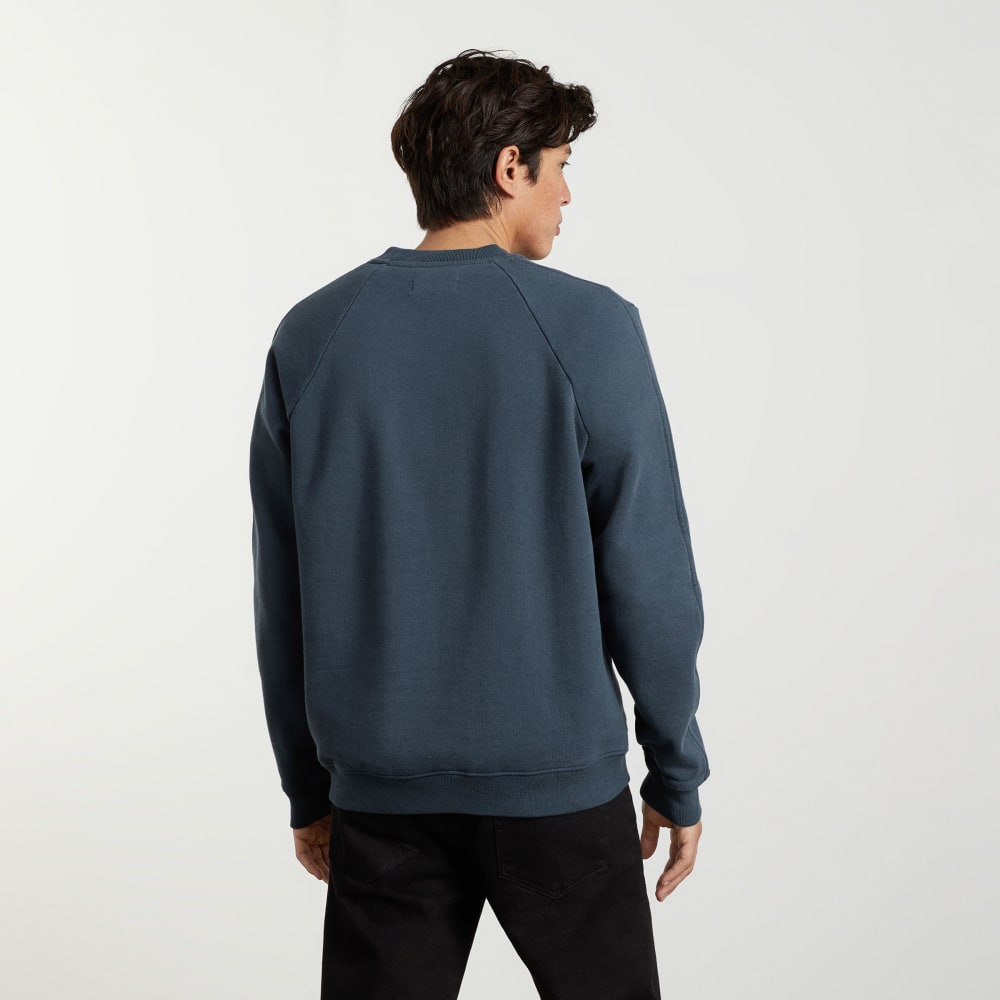 The Track Crewneck Sweatshirt | Kingfisher Blue - Image 3