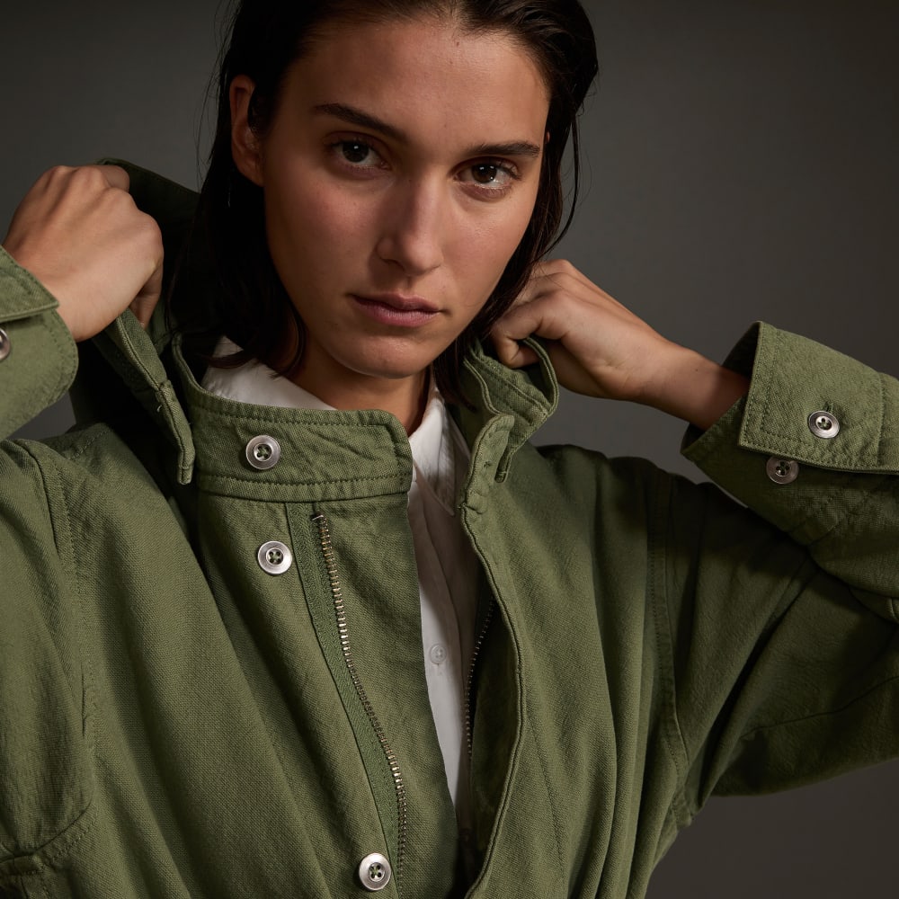 The Canvas Organic Cotton Parka | Forest Green - Image 4