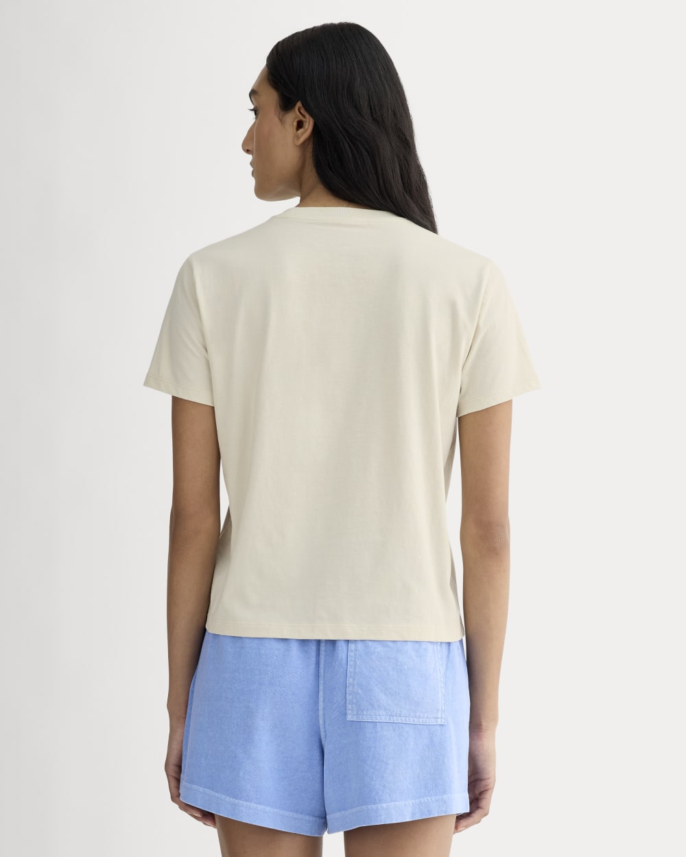 The Everlane x Parks Project Box-Cut Tee | Natural / Granada Sky Blue - Image 5