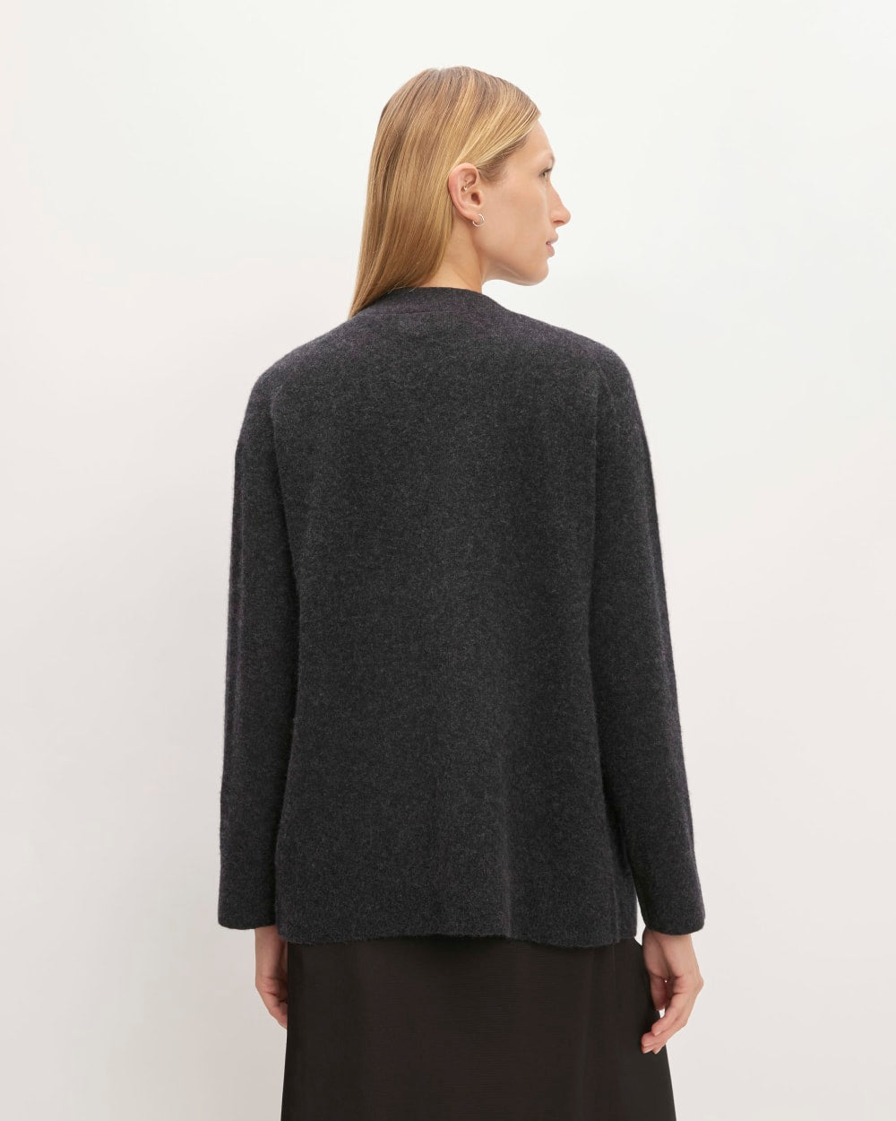 The Cozy-Stretch Relaxed Cardigan | Charcoal - Image 6