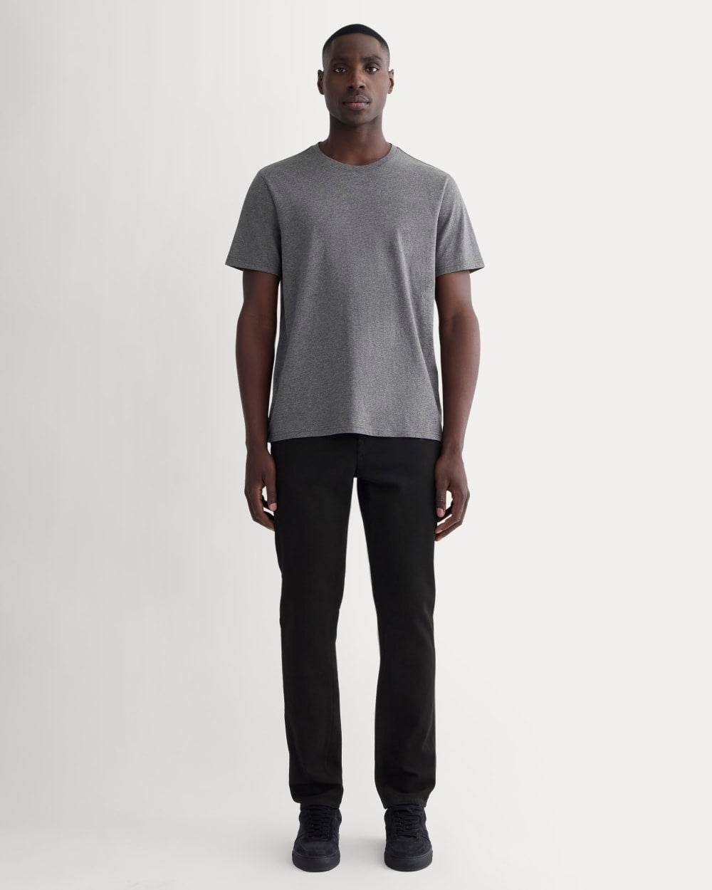 The Essential Organic Crew | Heathered Charcoal - Image 3