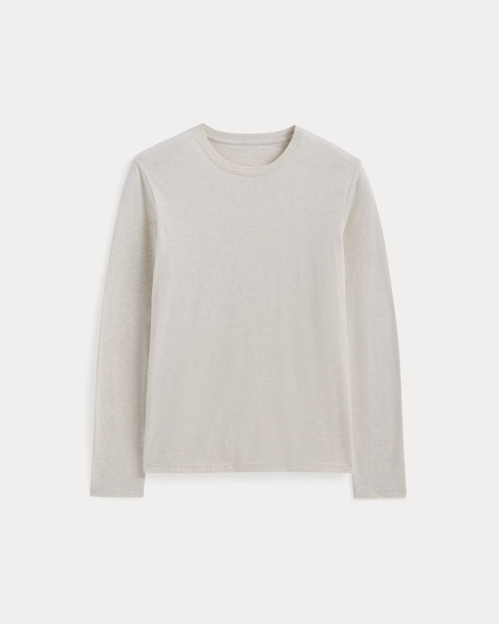 The Essential Organic Long-Sleeve Tee | Heathered Oat - Image 2