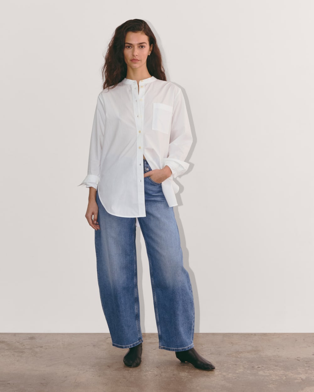 The Oversized Shirt in Ultrasoft Cotton | White - Image 3