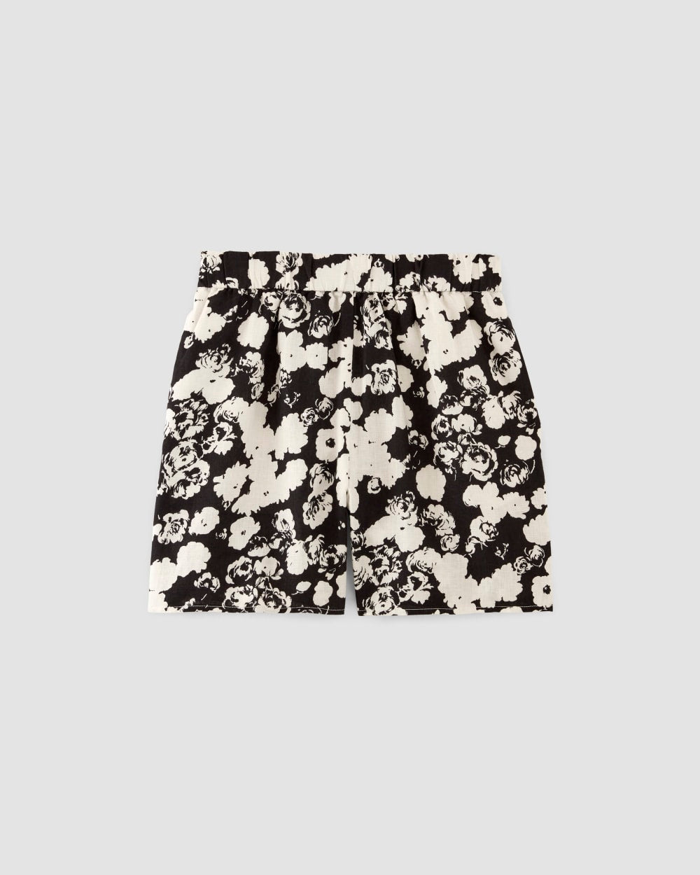 The Linen Easy Short | Black / Bone Floral - Image 2