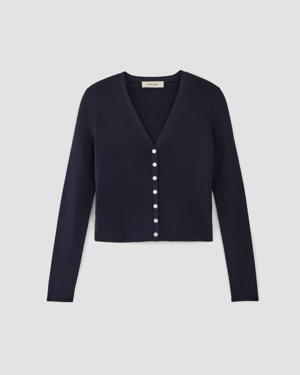 The Viscose Knit Cardigan | Navy - Image 2