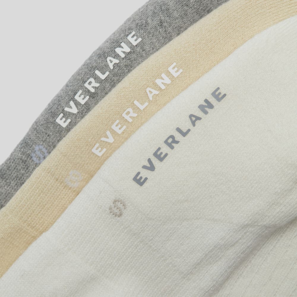 The Organic Cotton No-Show Sock 3-Pack | Neutral Multi - Image 3