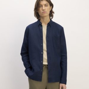The Classic Shirt in Linen | Navy