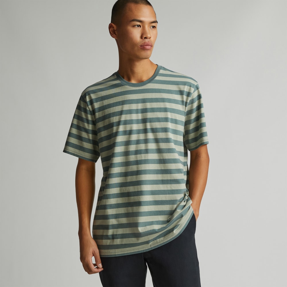 The Organic Cotton Crew | Green Balsam / Seagrass