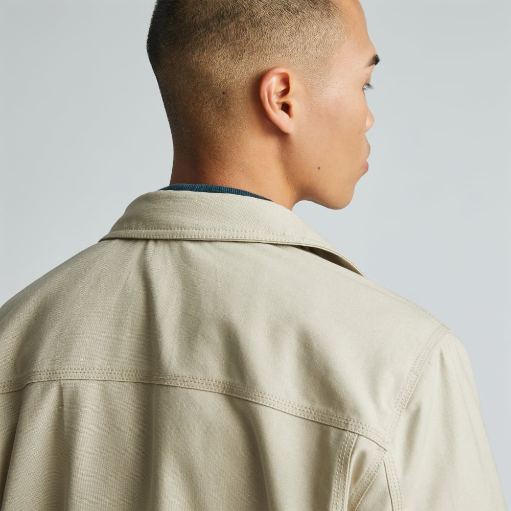 The Filled Canvas Jacket | Trench Coat Khaki - Image 4