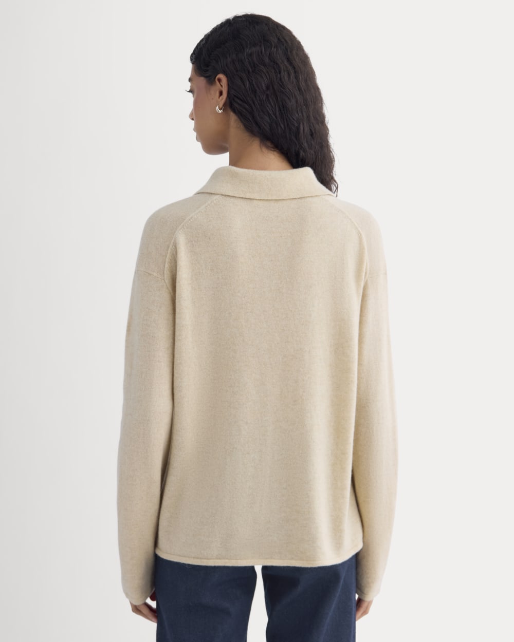 Cashmere Button-Up Shirt | Heather Light Camel - Image 5