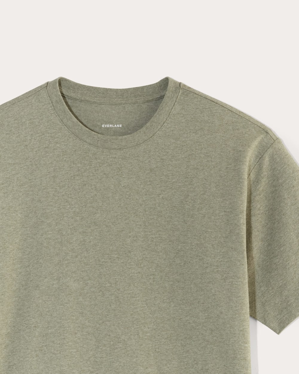 The Premium-Weight Relaxed Crew | Uniform | Heather Sage Green - Image 4