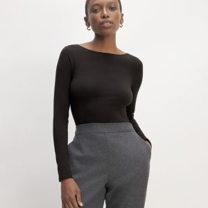 The Supima? Form Scoop-Back Tee | Black