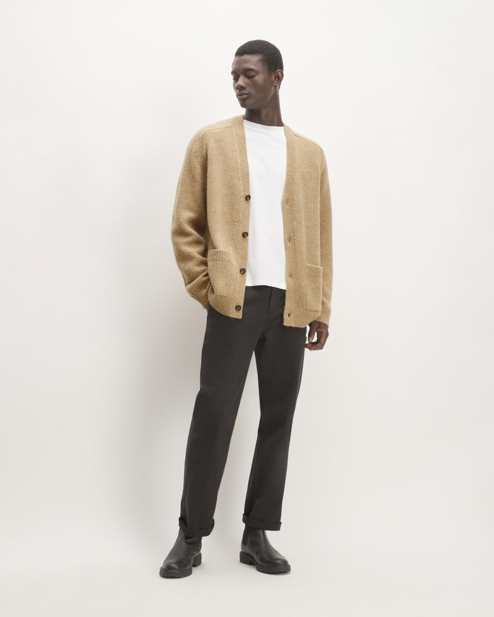 The Cloud Relaxed Cardigan | Tiger's Eye - Image 3