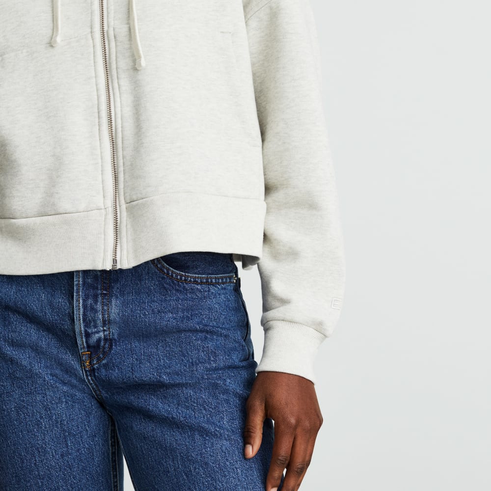 The Track Organic Cotton Hoodie | Light Heather Grey - Image 6