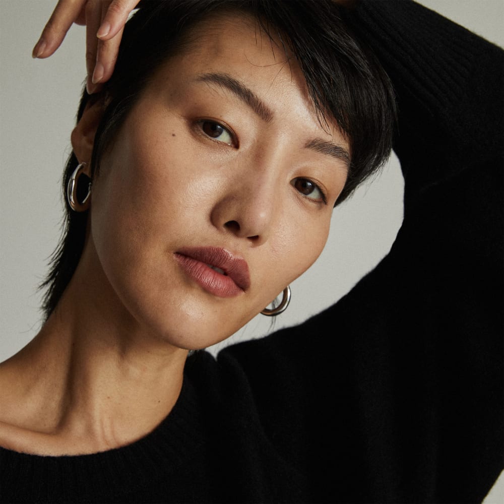 The Cashmere Boxy Crew | Black - Image 4