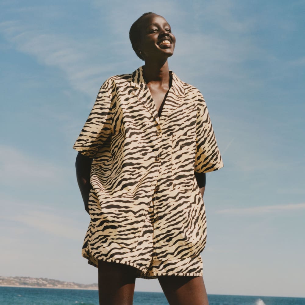 The Poplin Boxer Short | Pale Yellow Tiger Stripe - Image 7