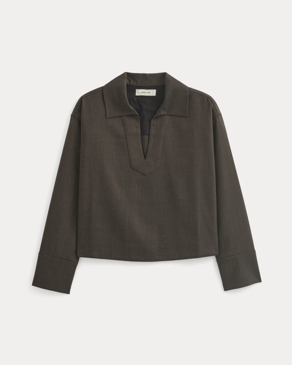 Overshirt in Tailor Twill | Heathered Fudge - Image 2
