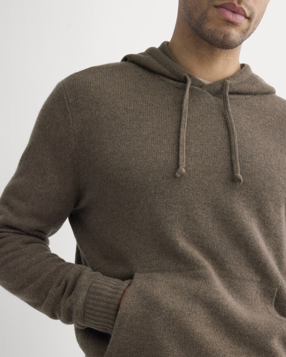 The Felted Merino Hoodie | Heather Chocolate Martini - Image 4