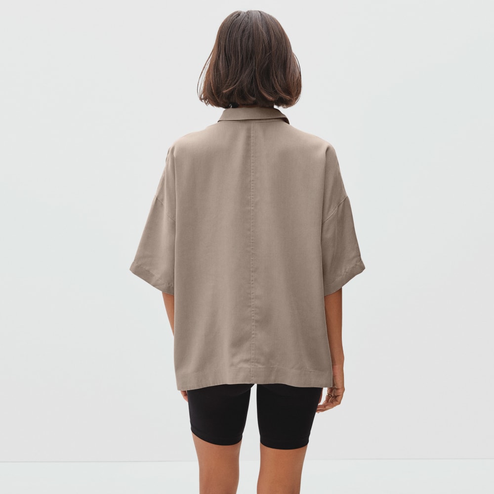 The Drapey Square Shirt | Burnt Sugar - Image 7