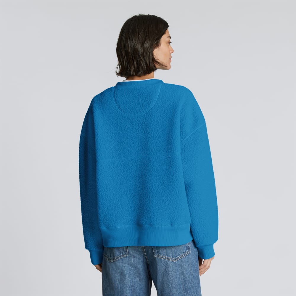 The ReNew Teddy Oversized Crew | Horizon Blue - Image 3