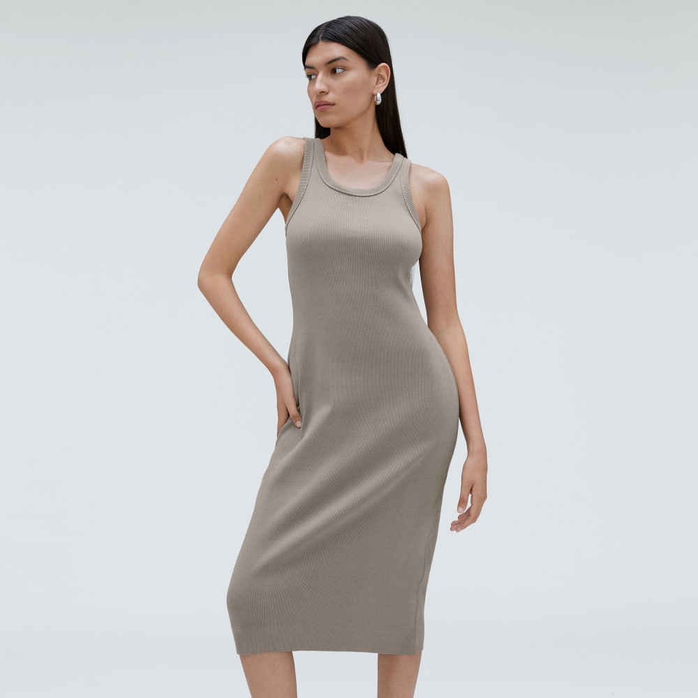The '90s Rib Dress | Clay - Image 5