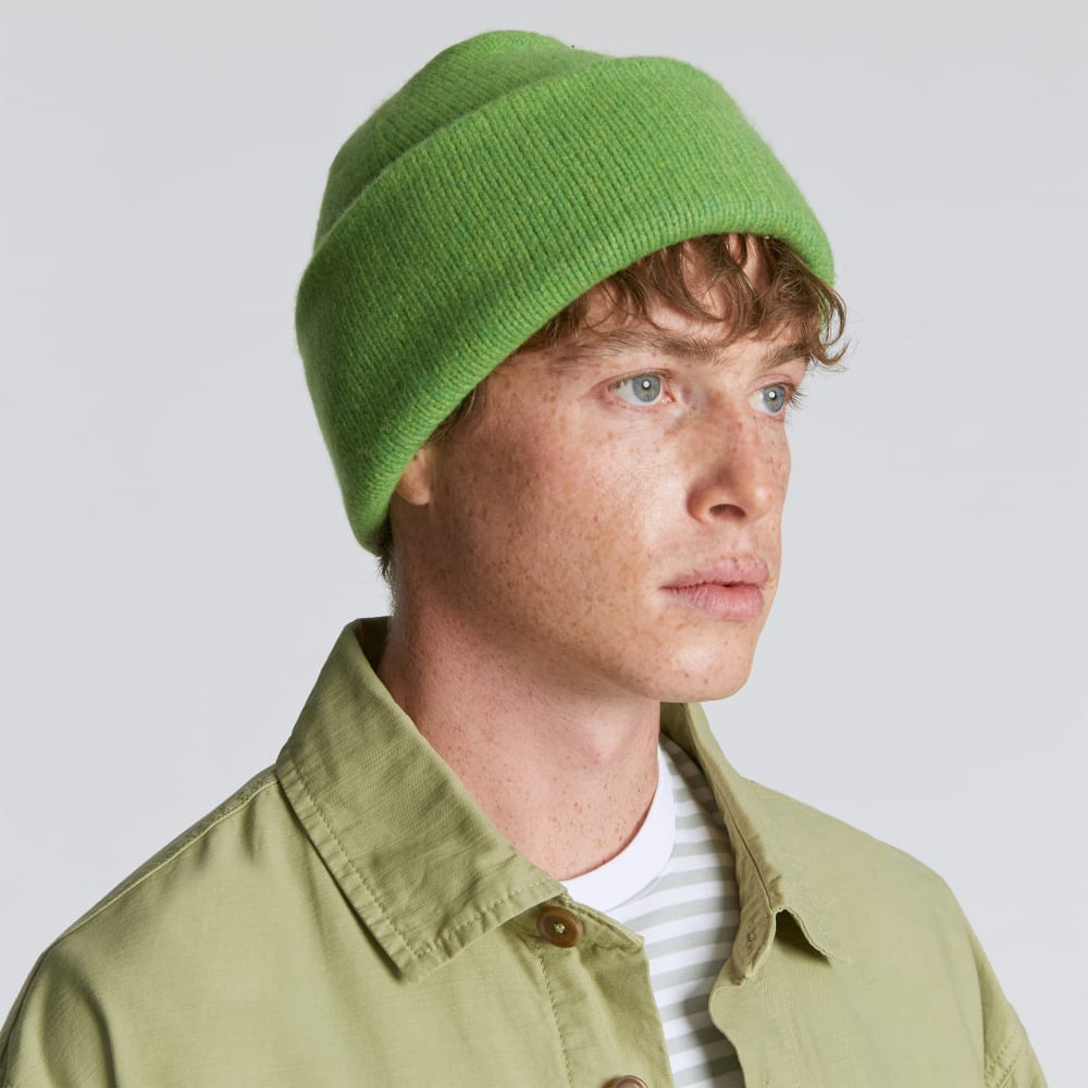 The Felted Merino Beanie | Salted Lime - Image 4