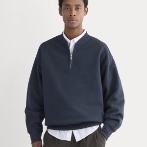 Luxe Fleece Half-Zip Pullover | Deep Navy