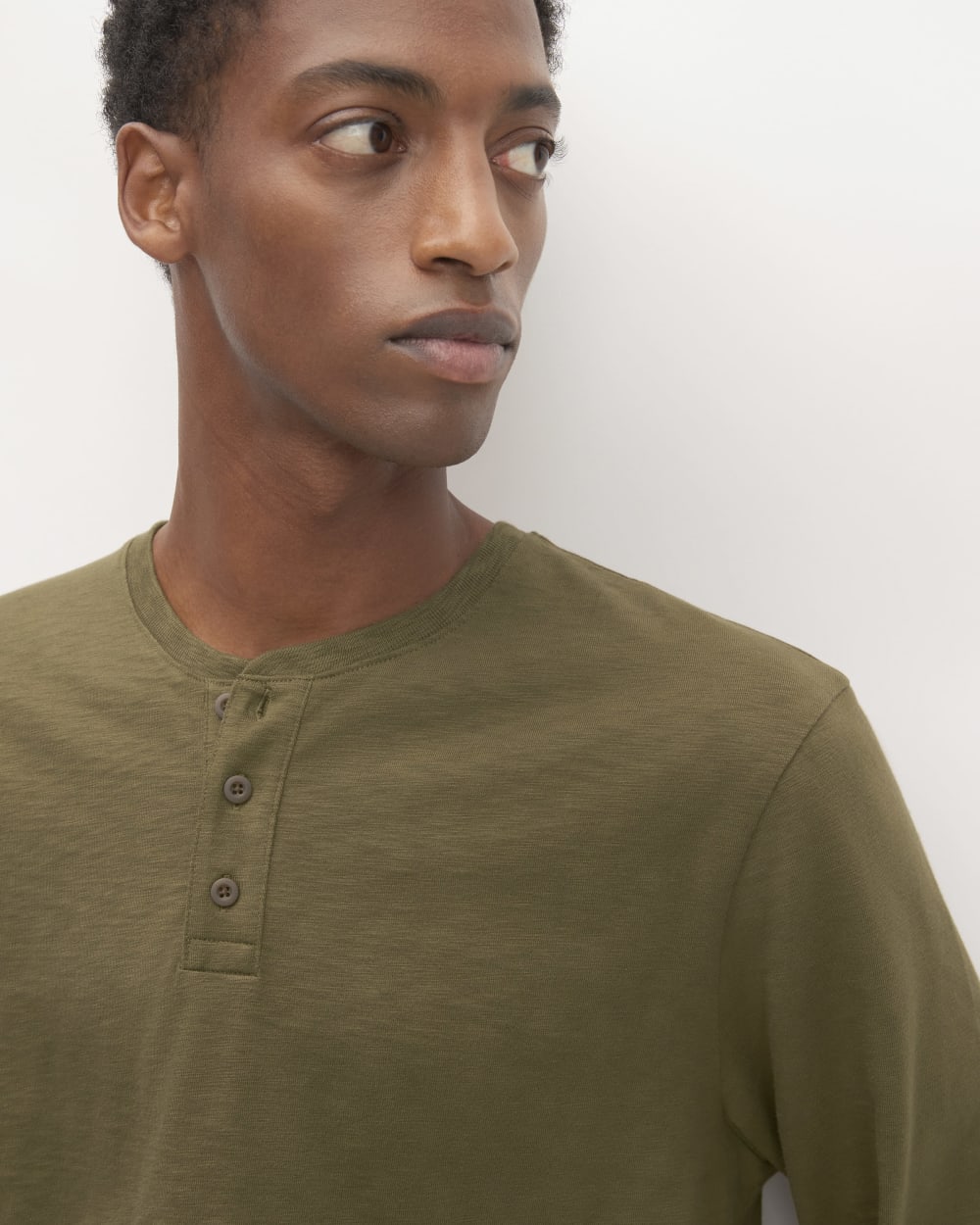 The Slub Long-Sleeve Henley | Beech - Image 3