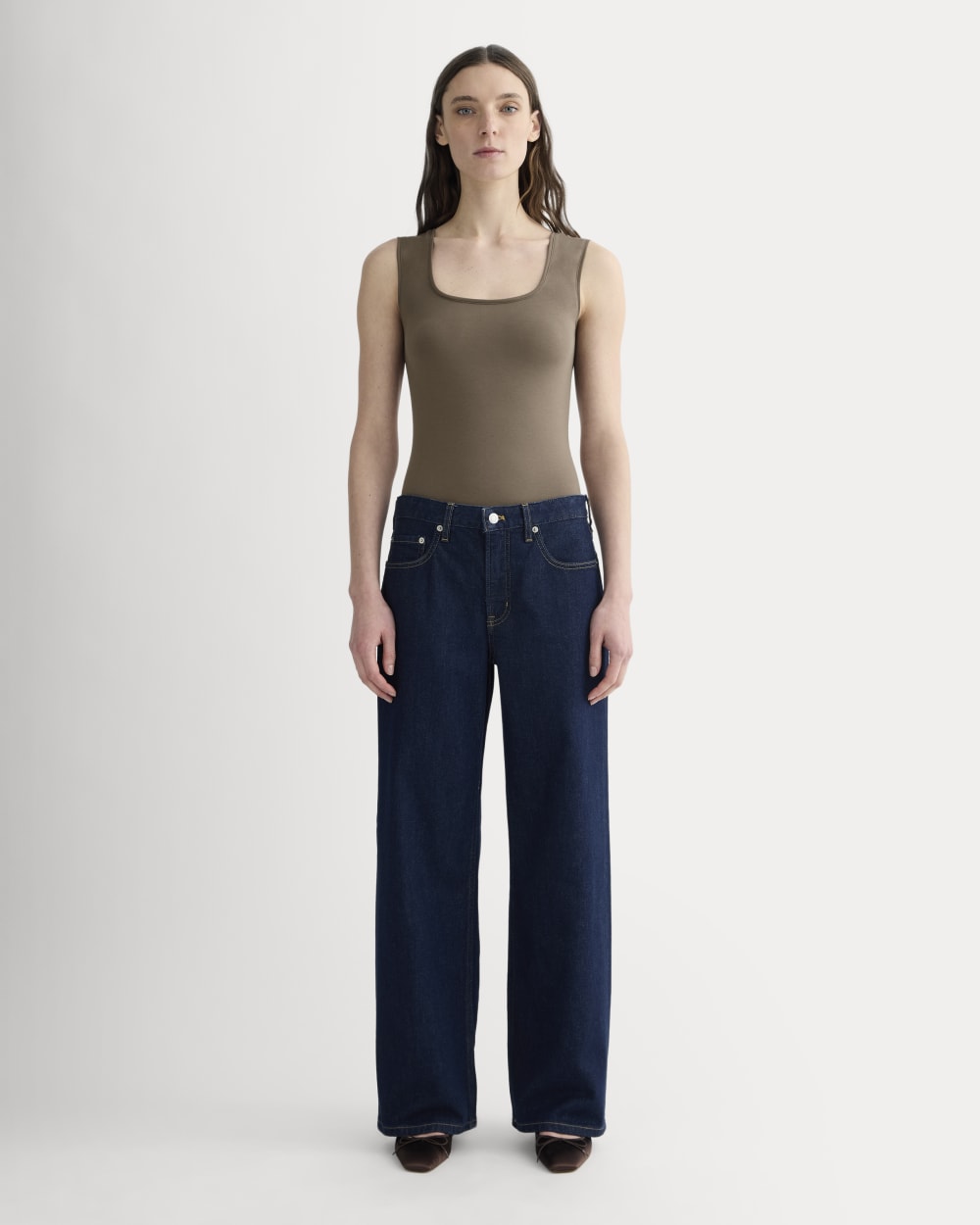 The Form Square-Neck Bodysuit | Deep Taupe - Image 6