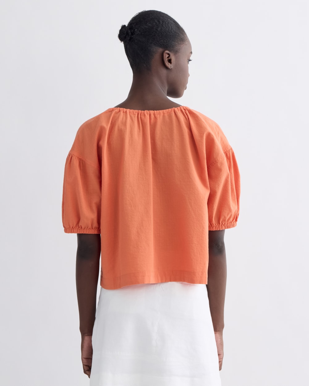 The Gauze Button-Up | Soft Orange - Image 5