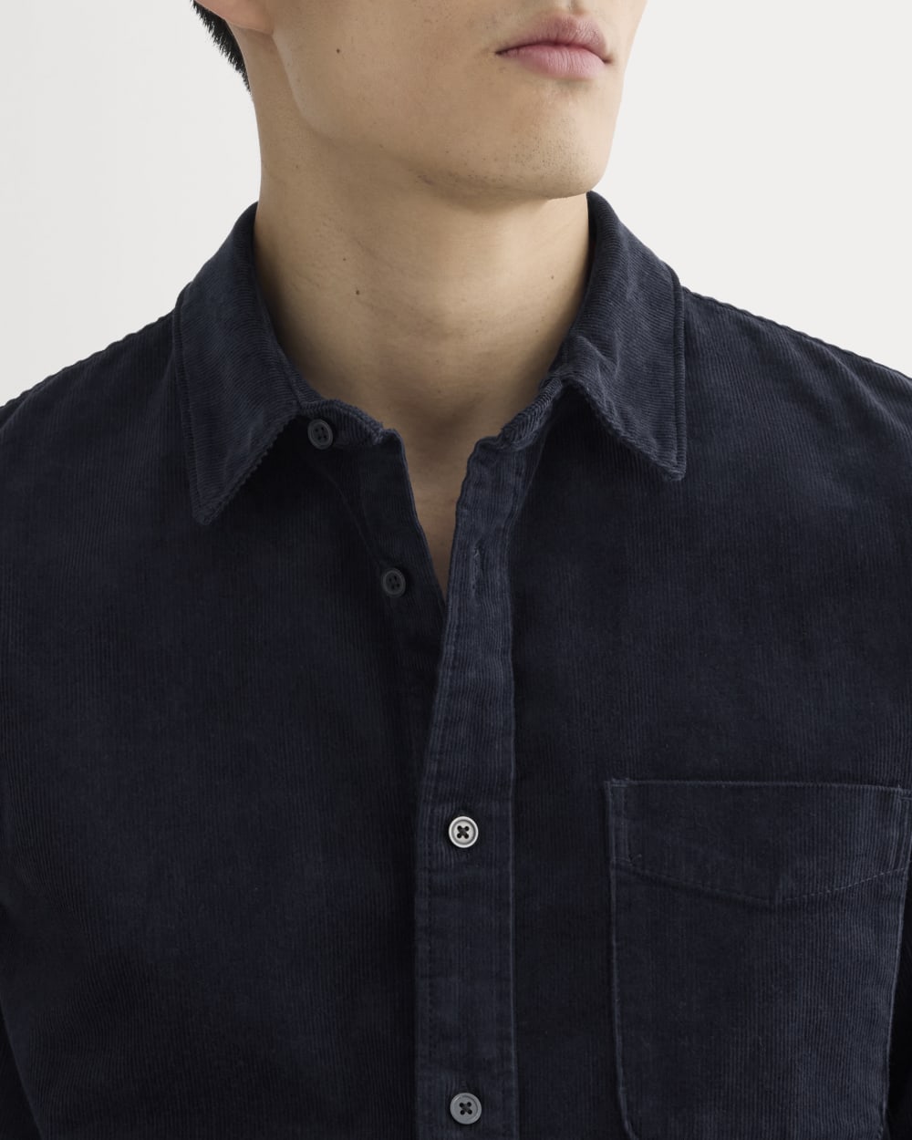 The Classic Shirt in Corduroy | Navy - Image 4