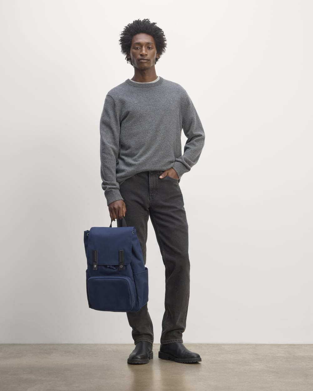 The Canvas Backpack | Navy - Image 9