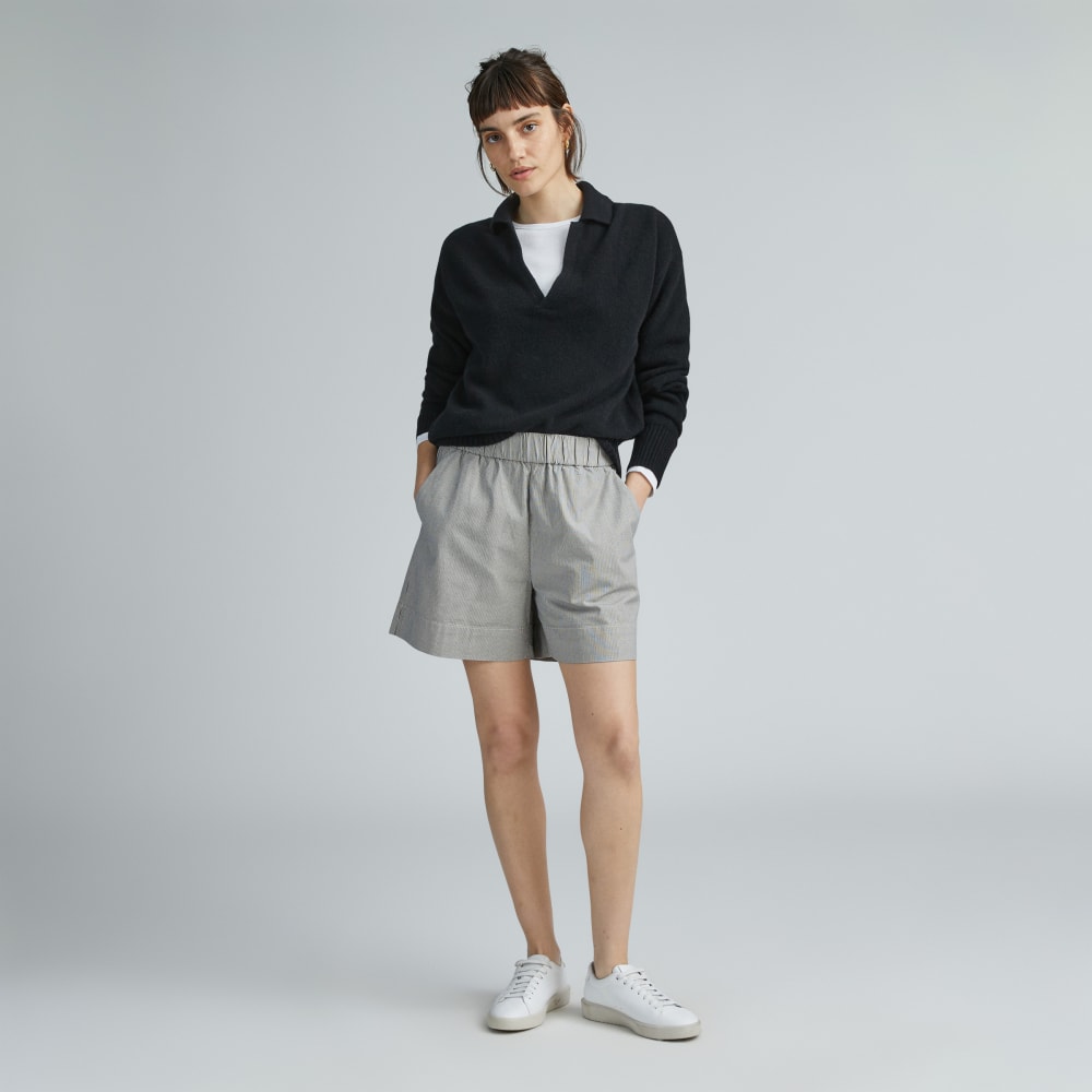 The Easy Short | Canvas Tan / Navy - Image 3