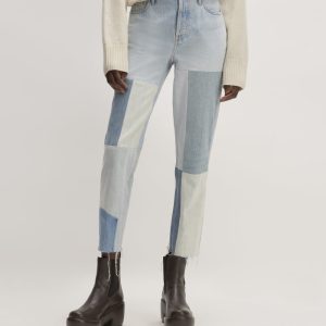 The '90s Cheeky® Mended Jean | Patched Indigo | 28.5 Inseam