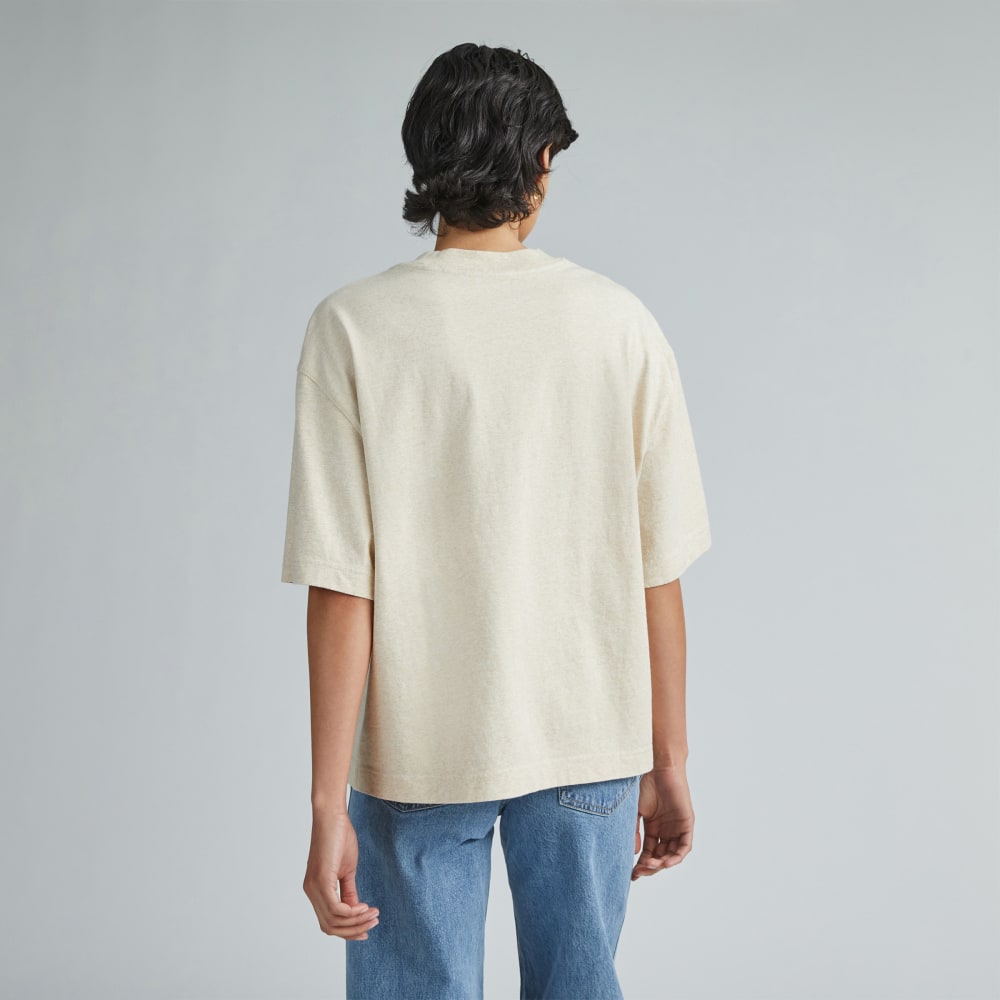 The Premium Weight Relaxed Tee | Heathered Cashew - Image 4