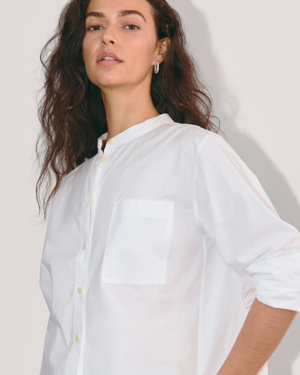 The Oversized Shirt in Ultrasoft Cotton | White - Image 4