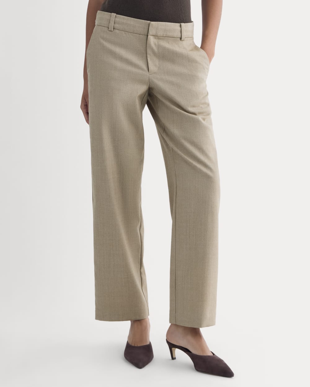 Straight-Leg Trouser in Tailor Twill | Light Taupe - Image 3