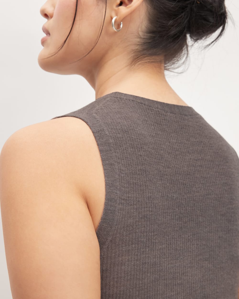 The Tank in Ultrasoft Merino | Heather Cocoa - Image 5