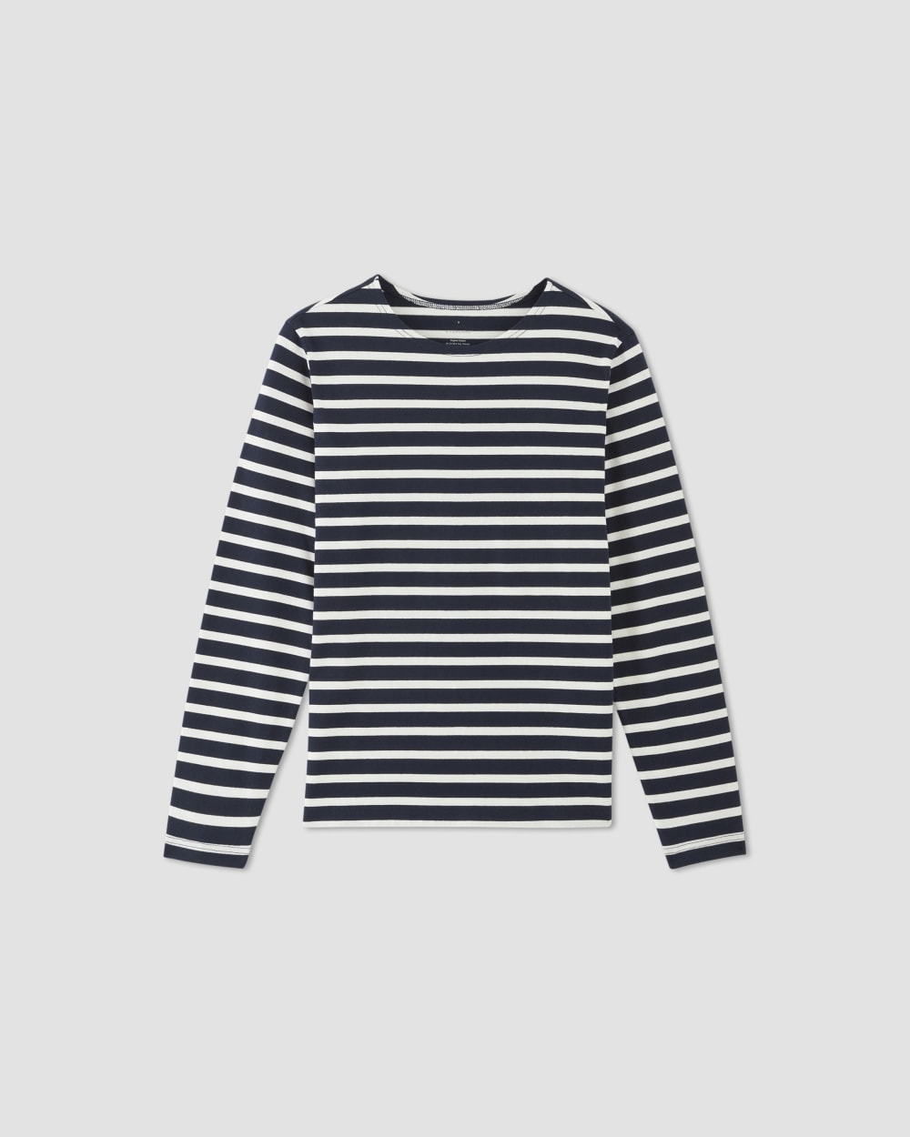 The Premium-Weight Long-Sleeve Mariner Tee | Navy / Bone - Image 2