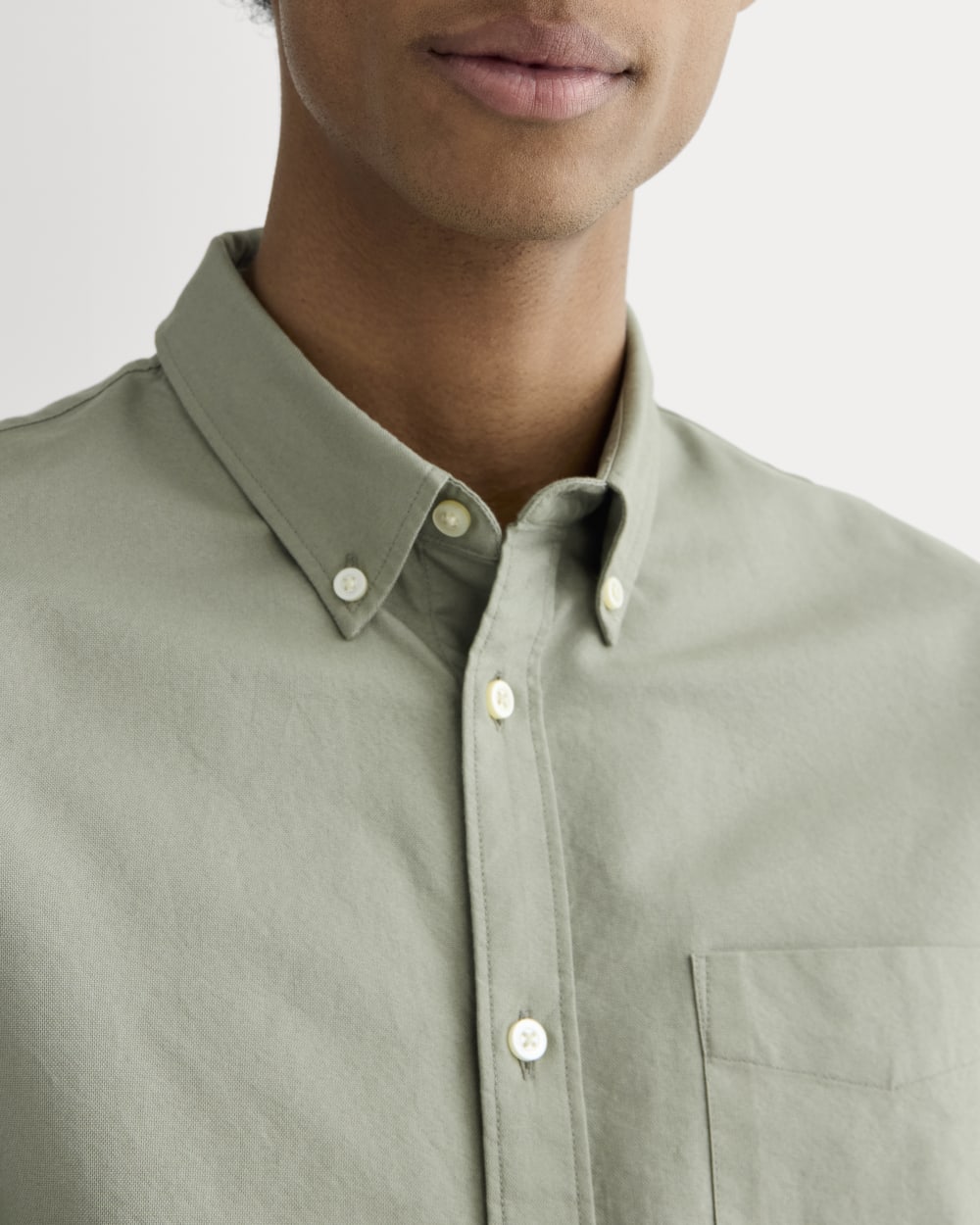 The Slim Oxford Shirt | Sage Green | Standard - Image 4