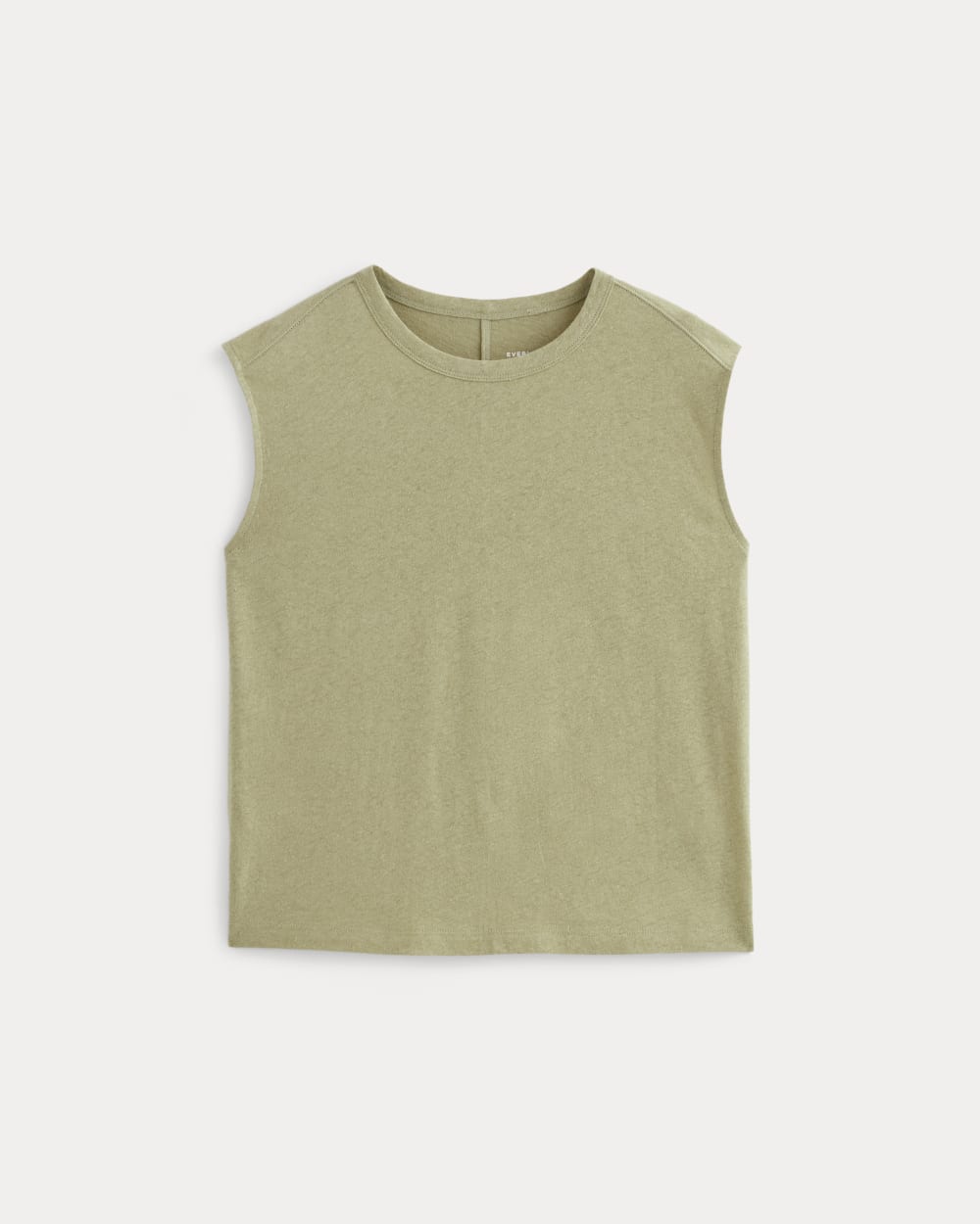 The Muscle Tee in Cotton Linen | Eucalyptus - Image 2