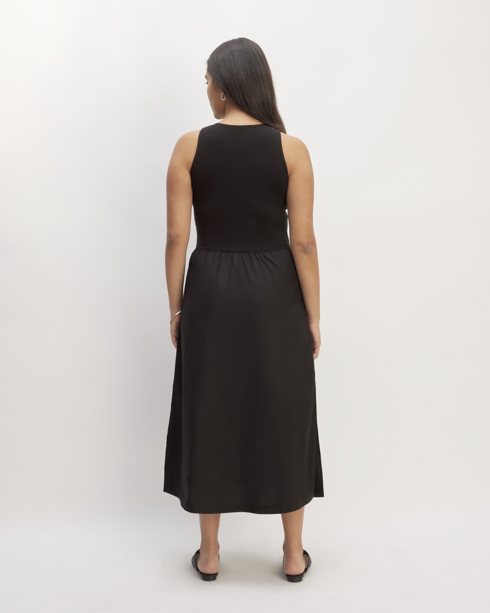 The Supima® High-Neck Riviera Dress | Black - Image 6