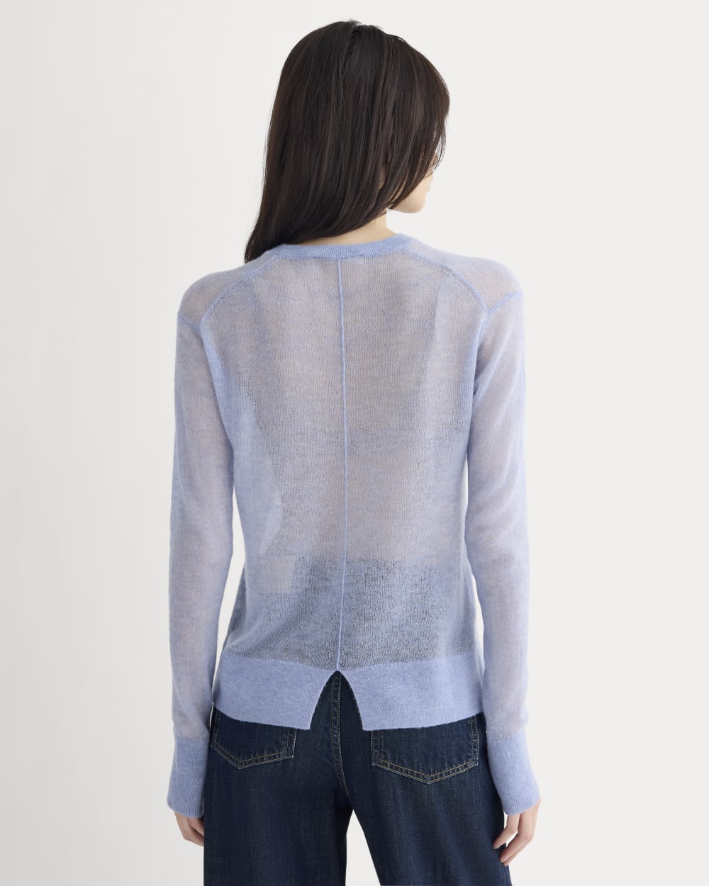 The Air Alpaca??Relaxed Crew Top | Soft Blue - Image 5