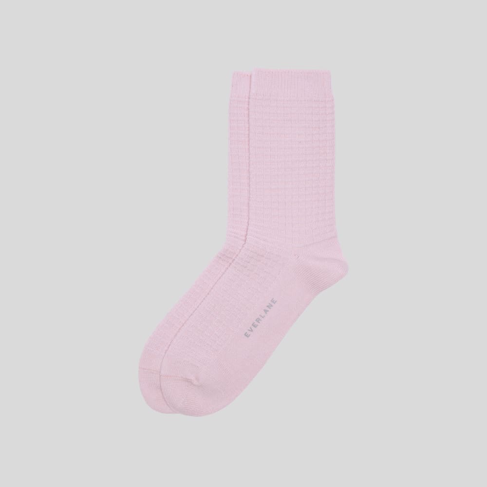 The Belgian Waffle Sweater Sock | Light Lilac