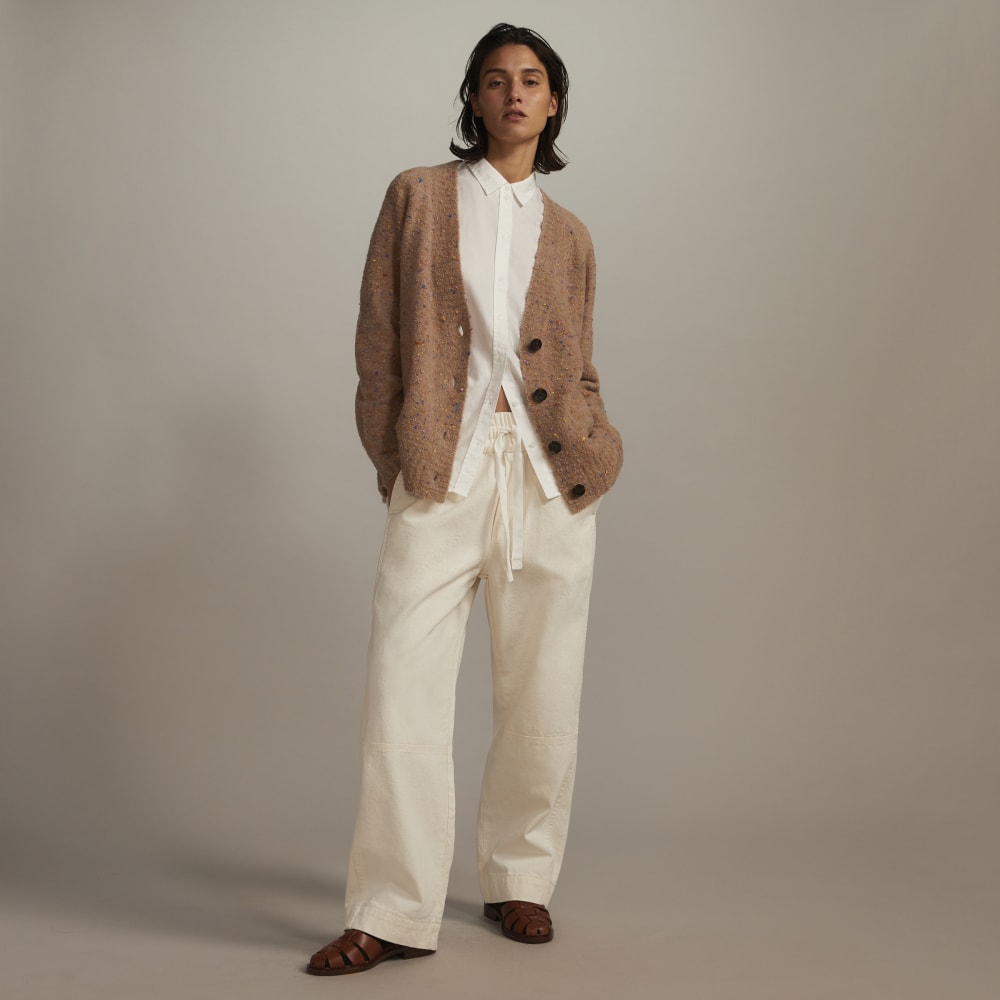 The Canvas Organic Cotton Pull-On Pant | Bone - Image 7