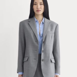 Blazer in Tailor Twill | Heather Graphite