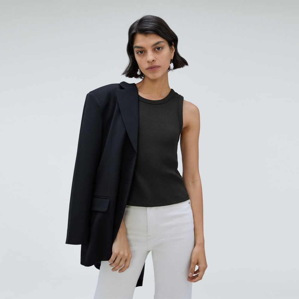 The Ribbed Cutout Tank | Black - Image 5