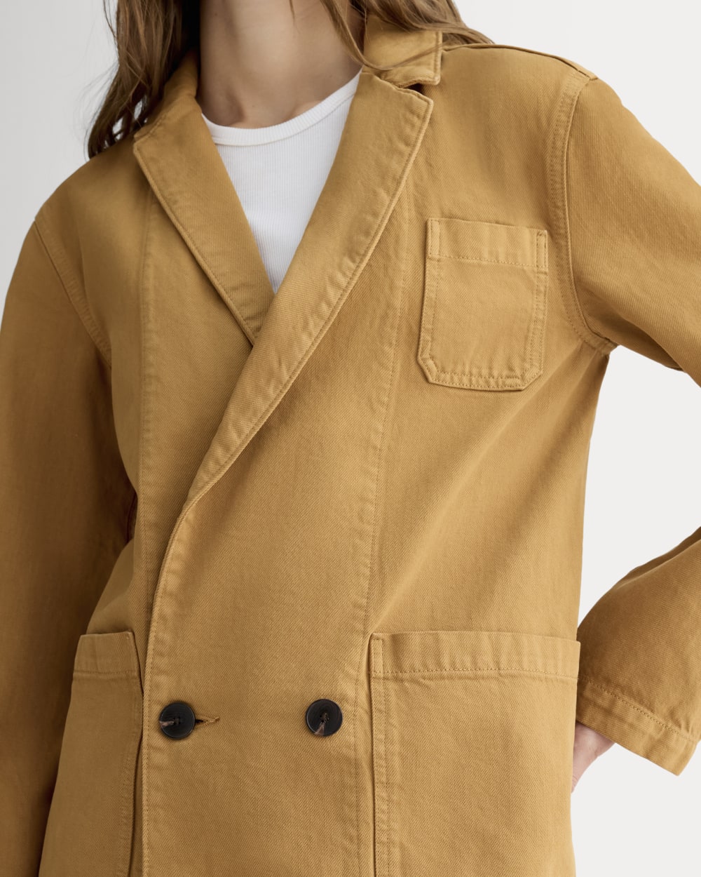 The Denim Chore Blazer | Garment-Dyed Neutral - Image 3