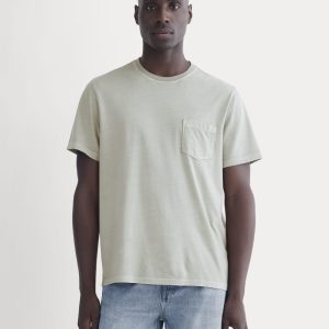 The Essential Organic Garment-Dyed Crew | Seagrass